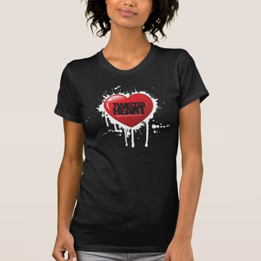 Twisted Heart - Black Girls T-Shirt (Voorkant)