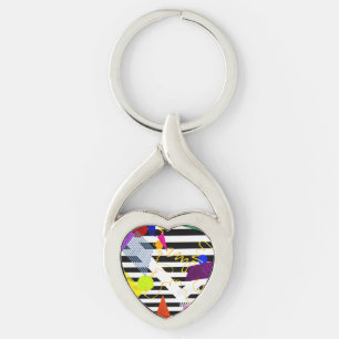Twisted Heart Key Chain Sleutelhanger
