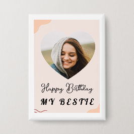 Twisted Heart Metal Button