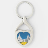 Twisted Heart Metal Sleutelhanger San Diego Temple (Voorkant)