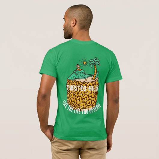 TWISTED HILO GROEN TSHIRT (Achterkant volledig)