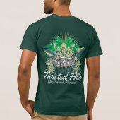 TWISTED HILO GROENE TRIBAL T-SHIRT (Achterkant)