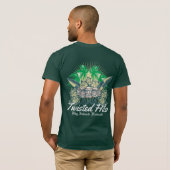 TWISTED HILO GROENE TRIBAL T-SHIRT (Achterkant volledig)