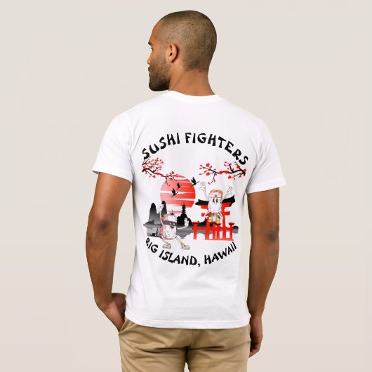 TWISTED HILO SUSHI GEVECHT T-SHIRT (Achterkant volledig)