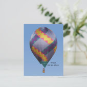 Twisted Hot Air-ballon Briefkaart (Staand voorkant)