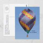 Twisted Hot Air-ballon Briefkaart (Voorkant / Achterkant)