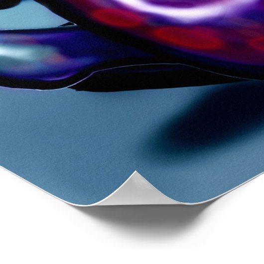 Twisted Interwoven Rainbow-kleuren Poster (Hoek)