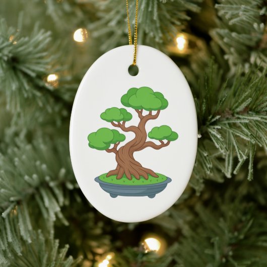 Twisted Japanese Bonsai Tree Keramisch Ornament (Boom)