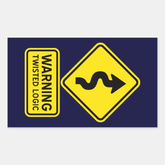Twisted Logic Sticker (Voorkant)
