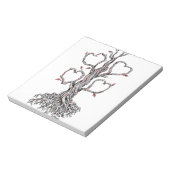 Twisted Oak Tree Heart Branch Tattoo Notitieblok (Linkerzijde)