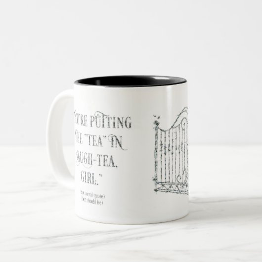 Twisted Palace-mok met offerte Tweekleurige Koffiemok (Voorkant links)