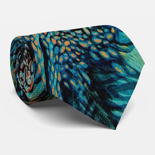 Twisted Peacock Stropdas (Opgerold)