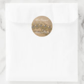 Twisted Pearls Verloving Envelope Seals Ronde Sticker (Tas)