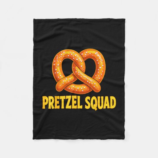 Twisted pretzel liefhebbers squad fleece deken (Voorkant)