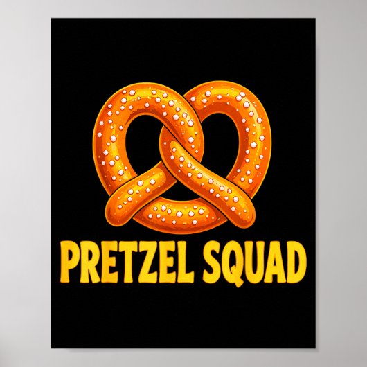 Twisted pretzel liefhebbers squad poster (Voorkant)