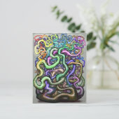 Twisted Rainbow-wijnstokken Briefkaart (Staand voorkant)