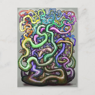 Twisted Rainbow-wijnstokken Briefkaart