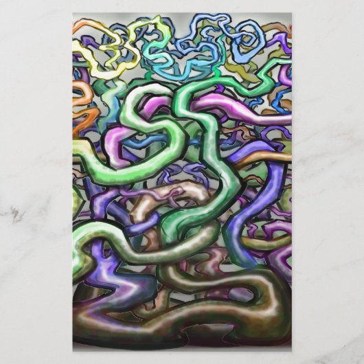 Twisted Rainbow-wijnstokken Briefpapier (Voorkant)