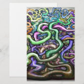 Twisted Rainbow-wijnstokken Briefpapier (Voorkant / Achterkant)