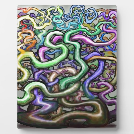 Twisted Rainbow-wijnstokken Fotoplaat (Voorkant)