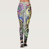 Twisted Rainbow-wijnstokken Leggings (Achterkant)