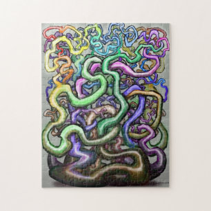 Twisted Rainbow-wijnstokken Legpuzzel