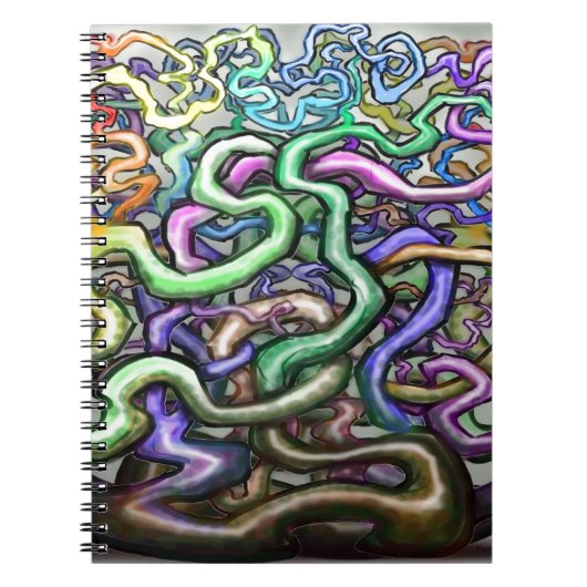 Twisted Rainbow-wijnstokken Notitieboek (Voorkant)