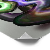 Twisted Rainbow-wijnstokken Poster (Hoek)