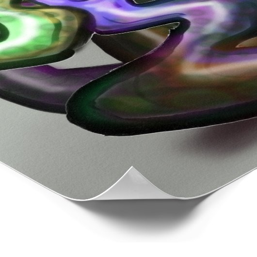 Twisted Rainbow-wijnstokken Poster (Hoek)