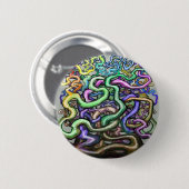 Twisted Rainbow-wijnstokken Ronde Button 5,7 Cm (Voorkant /achterkant)