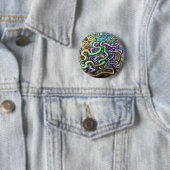 Twisted Rainbow-wijnstokken Ronde Button 5,7 Cm (In situ)