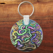 Twisted Rainbow-wijnstokken Sleutelhanger (Voorkant)