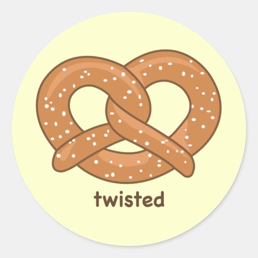 Twisted Ronde Sticker (Voorkant)