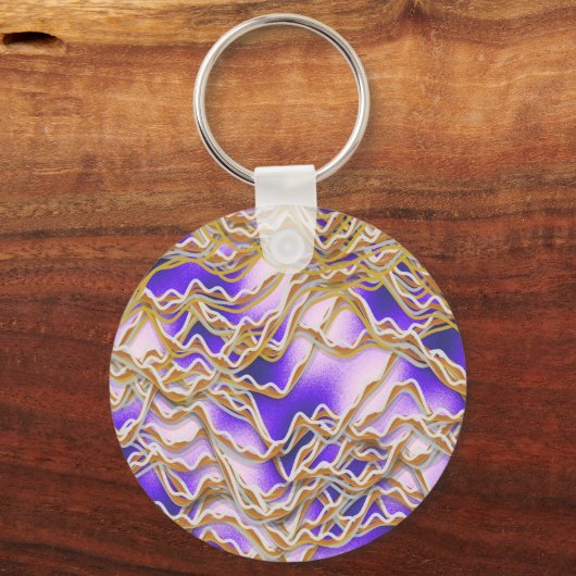 Twisted ropes pattern sleutelhanger (Achterkant)