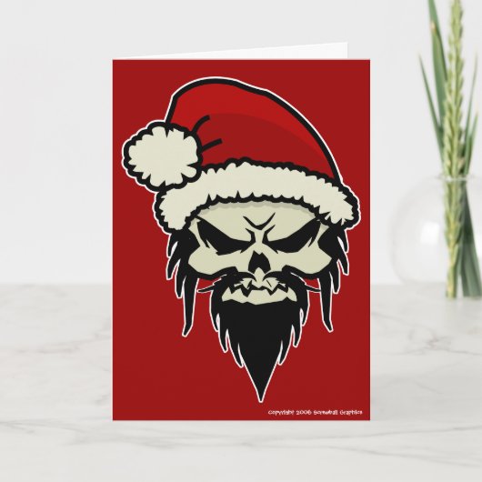 Twisted Santa Christmas Kaart (Voorkant)