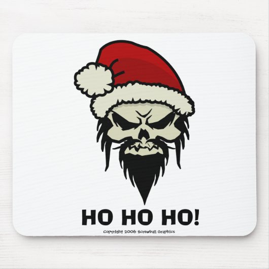 Twisted Santa Mousepad Muismat (Voorkant)