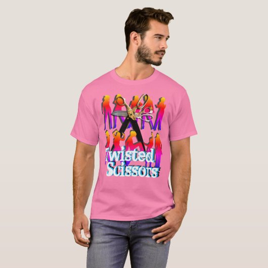 Twisted Scissors Dancing Dames Scrapbook T-shirt (Voorkant volledig)