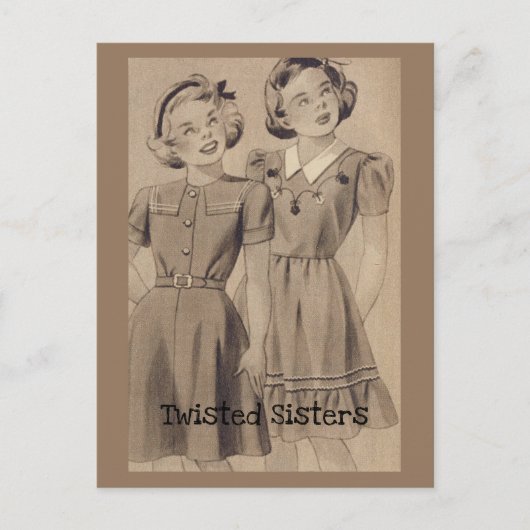 Twisted Sisters Briefkaart (Voorkant)