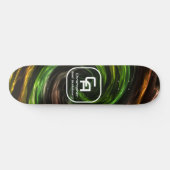 Twisted Smoke Monogram Multicolors Persoonlijk Skateboard (Horizontaal)