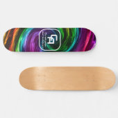 Twisted Smoke Monogram Multicolors Persoonlijk Skateboard (Horizontaal)