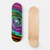 Twisted Smoke Monogram Multicolors Persoonlijk Skateboard (Voorkant)