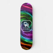 Twisted Smoke Monogram Multicolors Persoonlijk Skateboard (Voorkant)