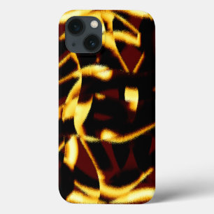 Twisted streaks verbrande gele uiterlijk Case-Mate iPhone case