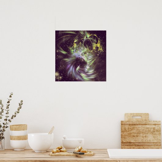 Twisted Time - Black Hole Effects Canvas Print (Keuken)