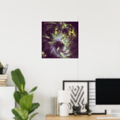 Twisted Time - Black Hole Effects Canvas Print (Thuiskantoor)