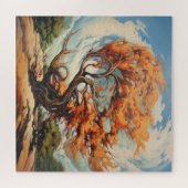 Twisted Tree Abstracte wereld Legpuzzel (Horizontaal)