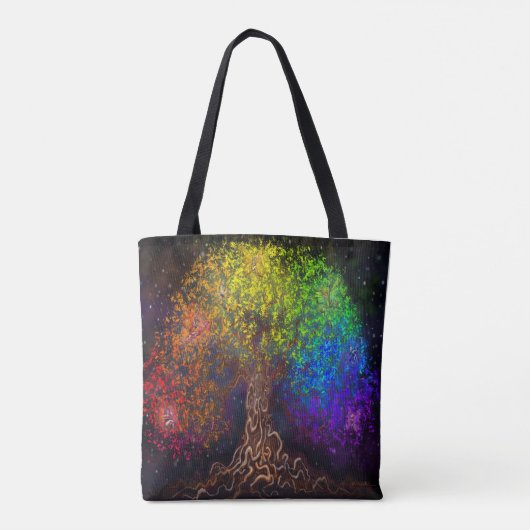 Twisted Tree-Canvas tas (Achterkant)