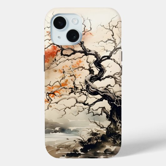 Twisted Tree Ink Painting Case-Mate iPhone Case (Achterkant)