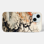 Twisted Tree Ink Painting Case-Mate iPhone Case (Achterkant (horizontaal))