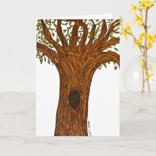 Twisted Tree  Kaart (Gele Bloem)